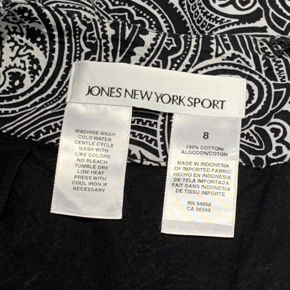 Jones New York Sport Paisley Cotton Skirt - Picture 5 of 5